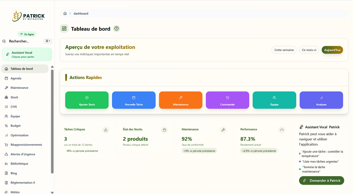 Patrick by Methappro : L’IA qui révolutionne la gestion des unités de méthanisation