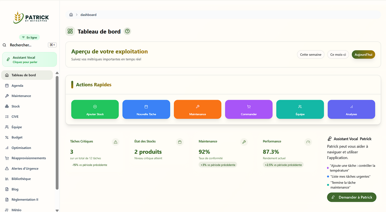 Patrick by Methappro : L’IA qui révolutionne la gestion des unités de méthanisation