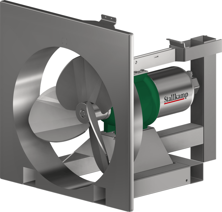 Agitateur immergeable Stallkamp 17,0 KW - Rapide - Type TMR3D - 170 - Hélice 725mm - inox V2A - câble 25m Methappro
