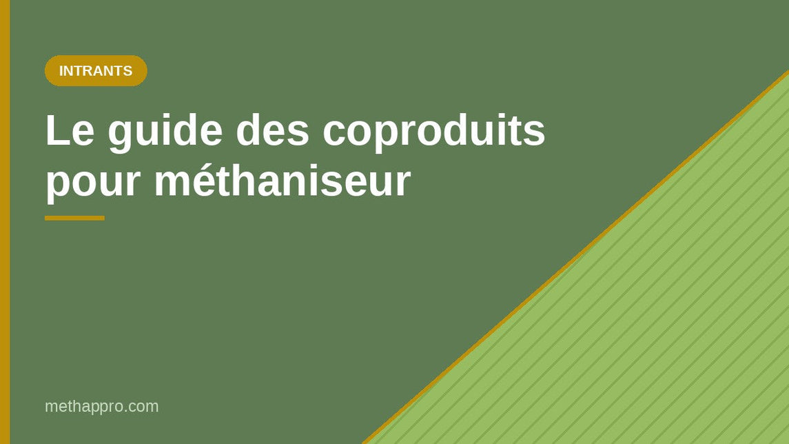 Le guide des coproduits pour méthaniseur — Methappro
