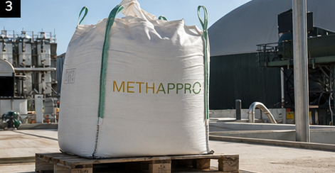 Consommables pour méthaniseur