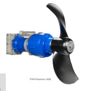Agitateur immergeable Phantom 7,6KW - L102 - 1400/114 ZPG - Hélice 1.400mm - Câble 20m - avec console moteur pour mât 100 x 100mm - avec butée basse - Methappro
