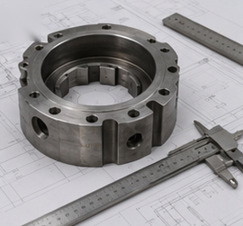 Pièce avec cotes et référence